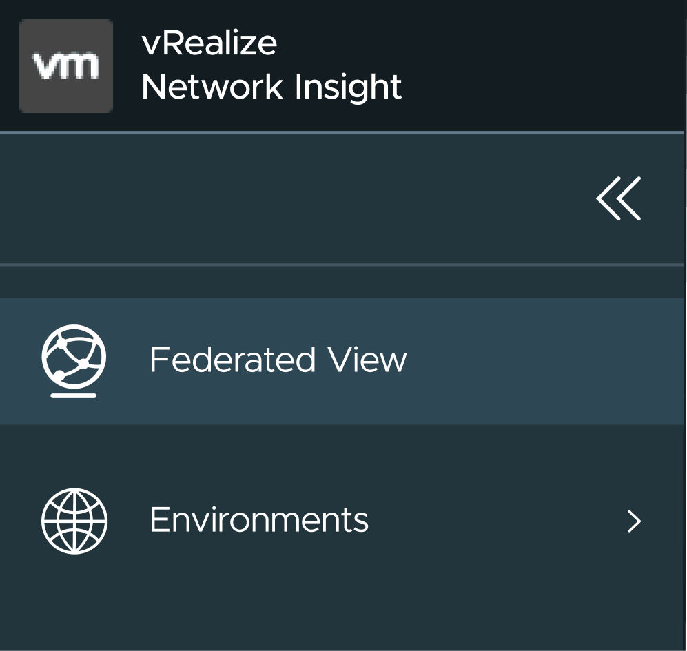 The product navigation with the new federation icon, and with the globe it replaced, rejected